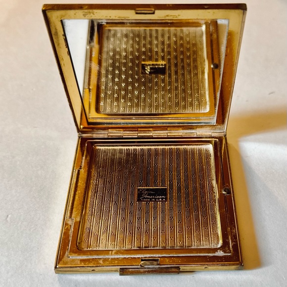 SOLD:Auction/ELGIN AMERICAN Empty Powder Case/GENUINE Abolone Stunning/MenWomen - Picture 3 of 9